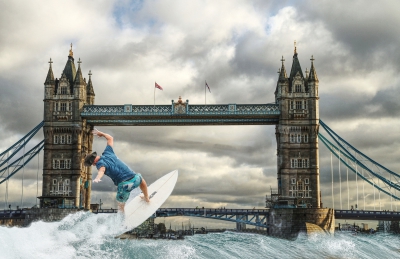 Surfing the Tower Bridge